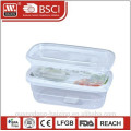 Recipiente de alimento plástico transparente (2pcs)